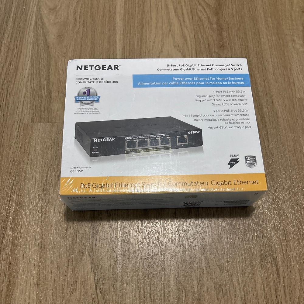 Unopened Netgear 300 Switch Series 5 ports